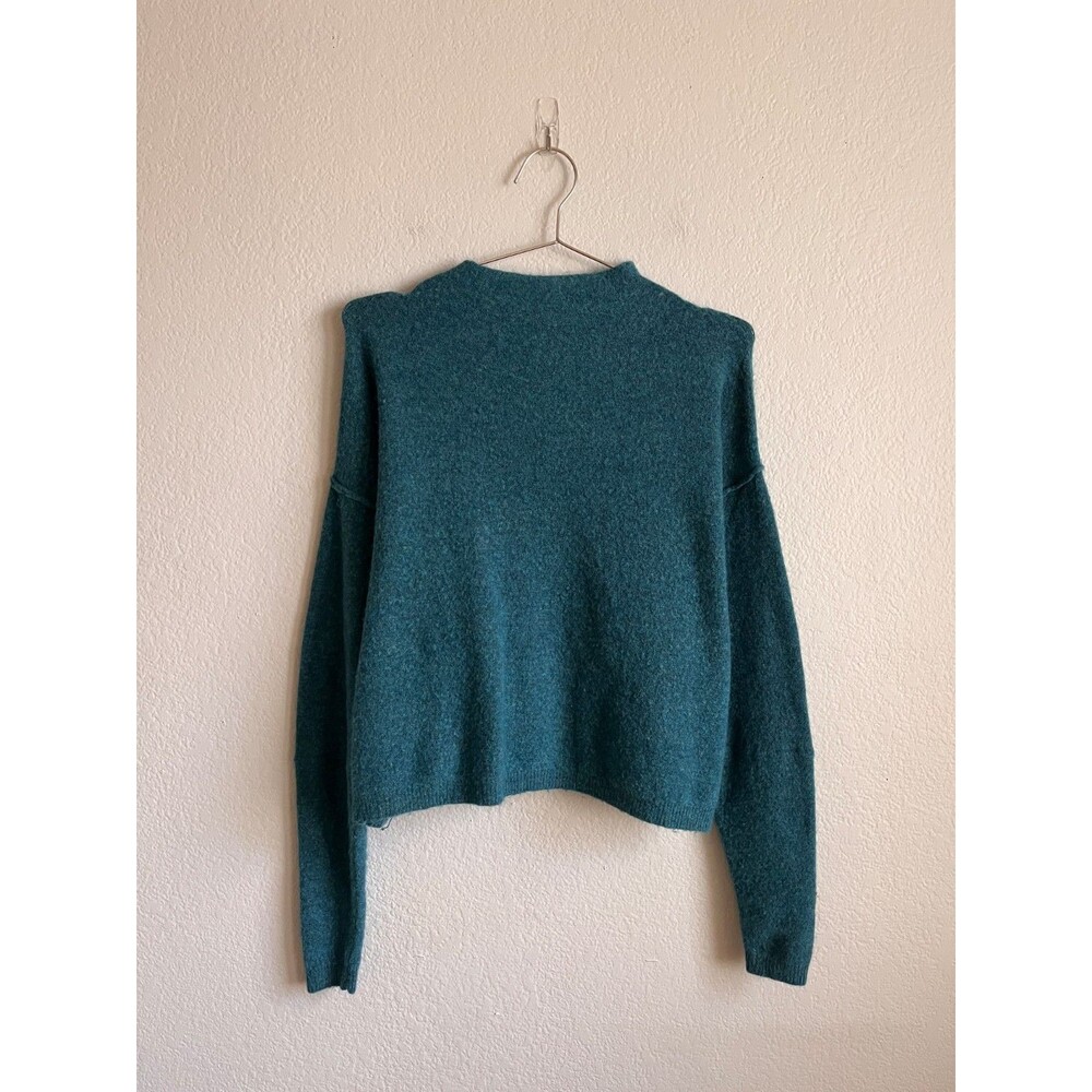 Free People Break Away Pullover Sweater in Teal Size XS